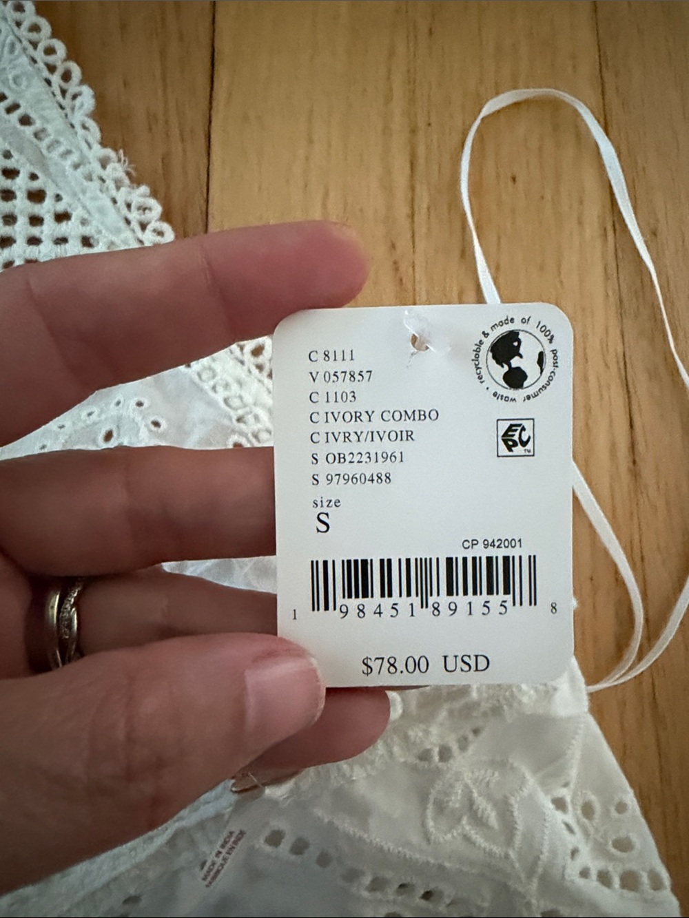 Free People White Crochet Halter Tank Top - Picture 4 of 4